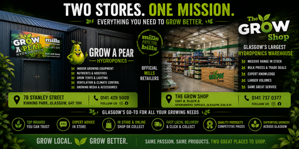 Grow a Pear & The Grow Shop Glasgow Hydroponics Stores